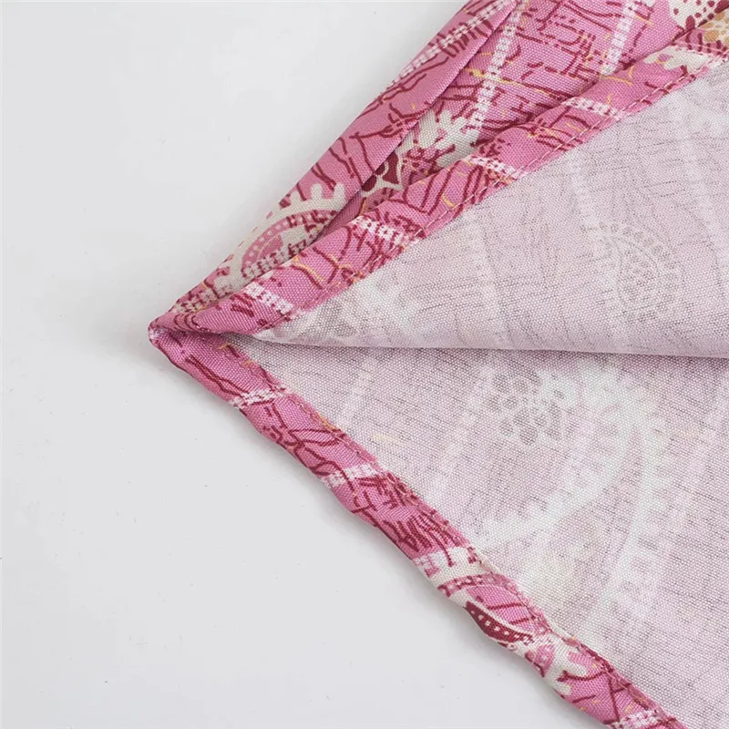 

NWOMN Za 2021 Pink Paisley Print Long Dress Woman Long Puff Sleeve Summer Dress Women V Neck Ruched Midi Loose Casual Dresses