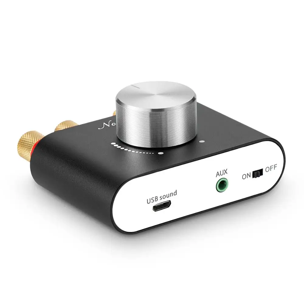 Цифровой усилитель Nobsound Mini Bluetooth 2021 TPA3116 Hi-Fi стерео аудио приемник мощности 50 Вт +