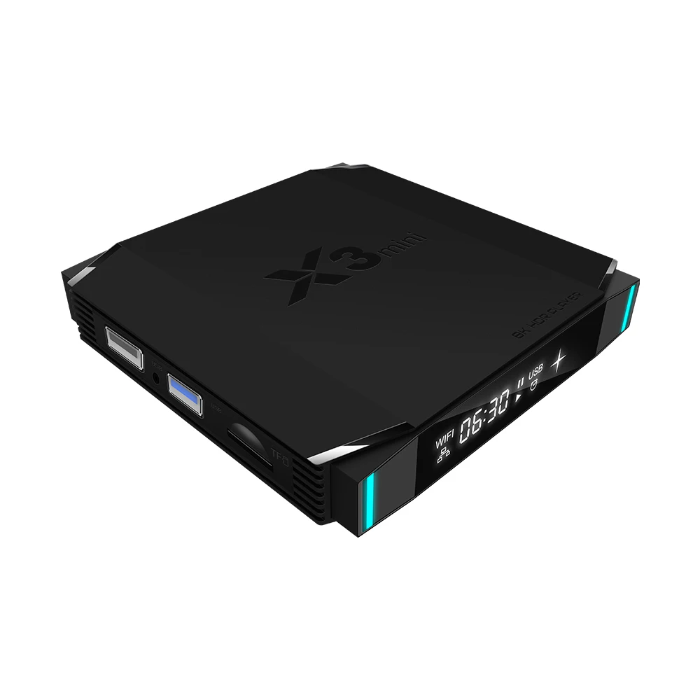 X3 Мини android 9 0 Смарт amlogic s905x3 четырехъядерный двойной wifi 100 м lan bt 4 2 google tv box |