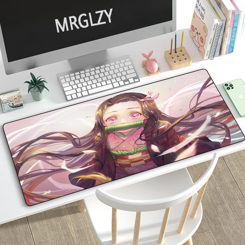 

MRGLZY Kimetsu No Yaiba Mouse Pad Carpet Anime Demon Slayer Large DeskMat Computer Gamer Gaming Peripheral Accessories MousePad