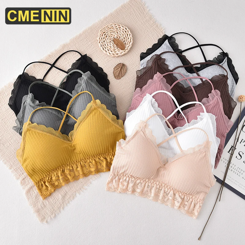 Женский бюстгальтер без косточек пуш ап с кружевом бесшовное нижнее белье