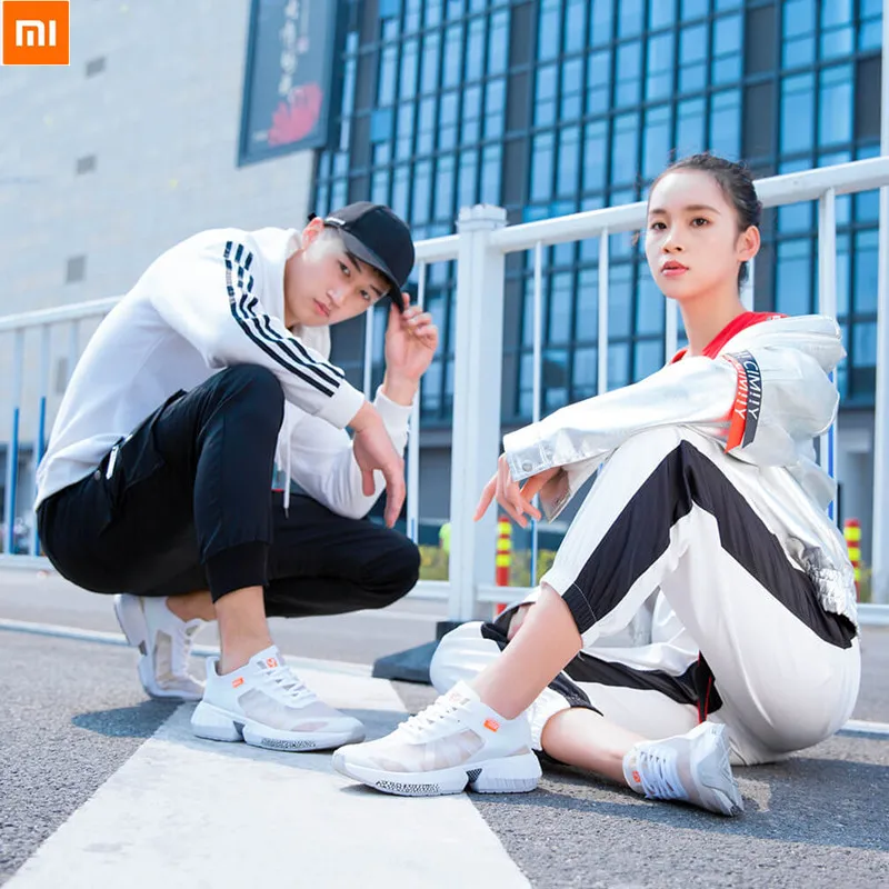 Оригинальный Xiaomi Mijia для мужчин YUNCOO сверхлегкие кроссовки прозрачные однотонные