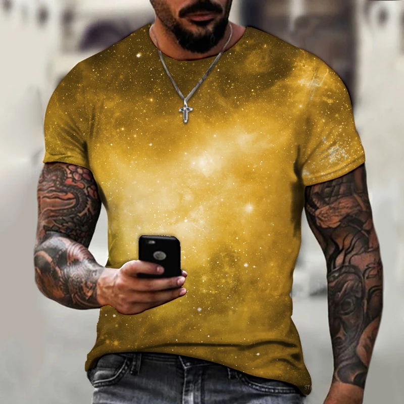 

New summer 3d printed T-shirt cool fashion T-shirt men and women printed T-shirt men's summer short-sleeved oversized T-shirt
