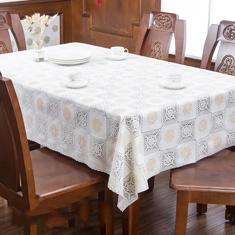 Пасторальный Стиль домашний клееный Скатерти Пластик Скатерть для свадьбы