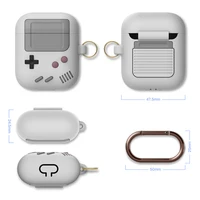 fashion classic retro game console wireless bluetooth earphone case for cute 3d gameboy silicon headphone cover