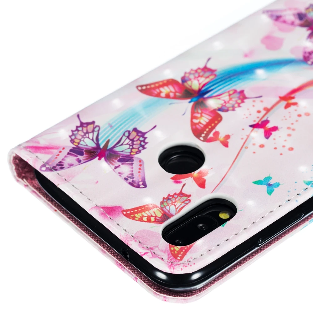 P30 Модный чехол для телефона huawei P20 Lite Pro Funda роскошный 3D кожаный с бабочкой Coque |
