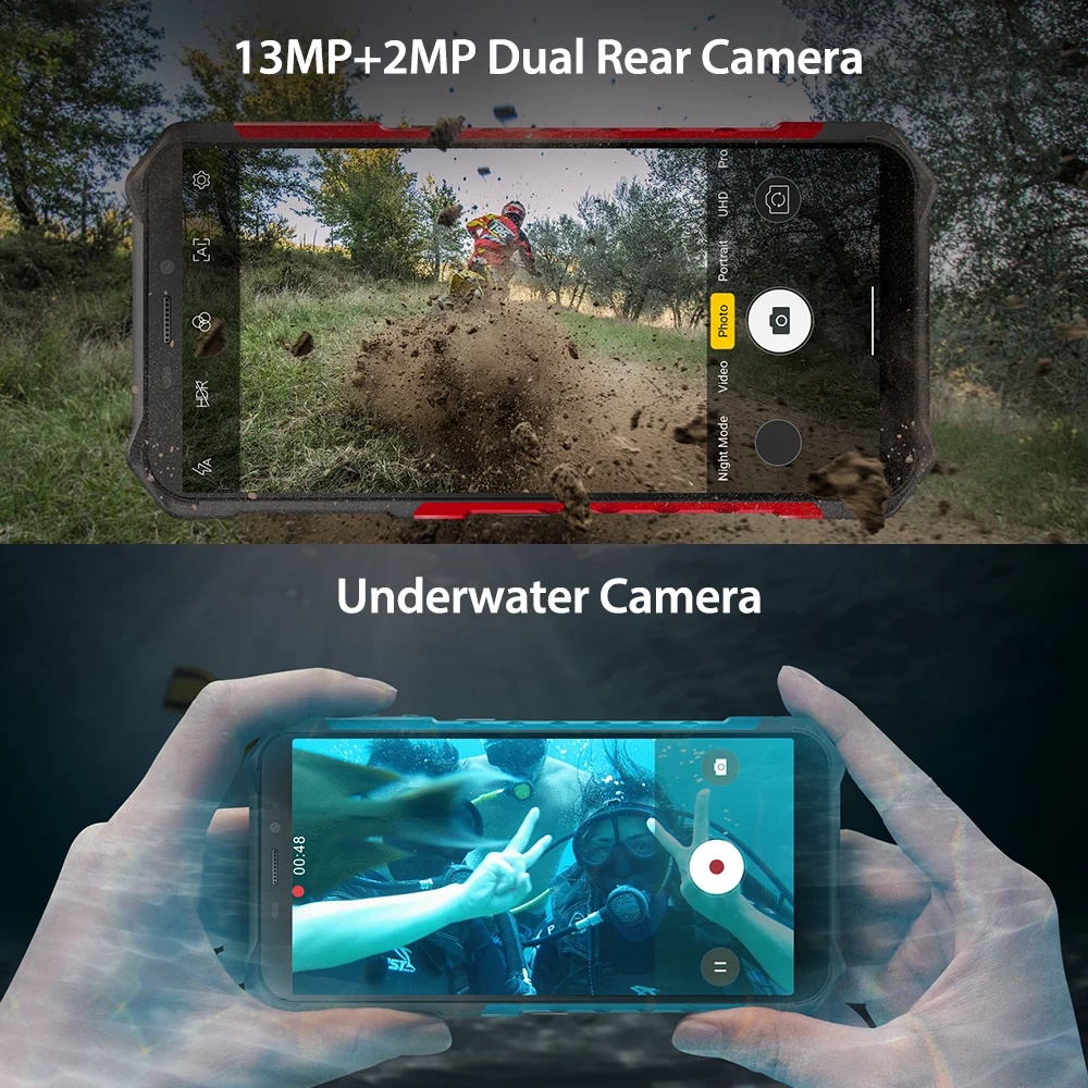 Ulefone Armor X9 / Pro Защищенный смартфон 4G LTE Android 11 3Гб 32Гб 5000мАч Водонепроницаемый NFC IP68
