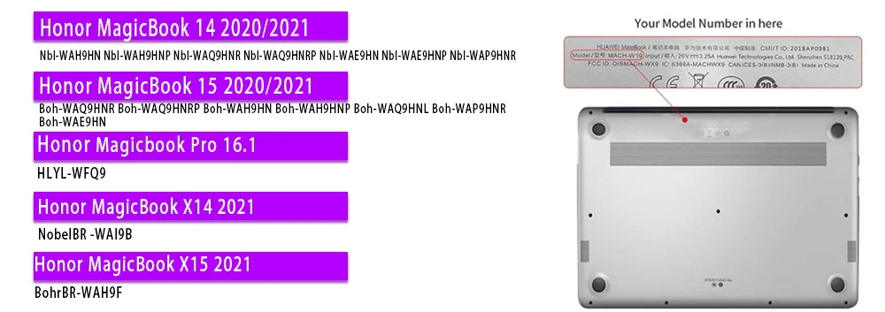 чехол для ноутбука huawei honor magicbook x15 x14 2021 че