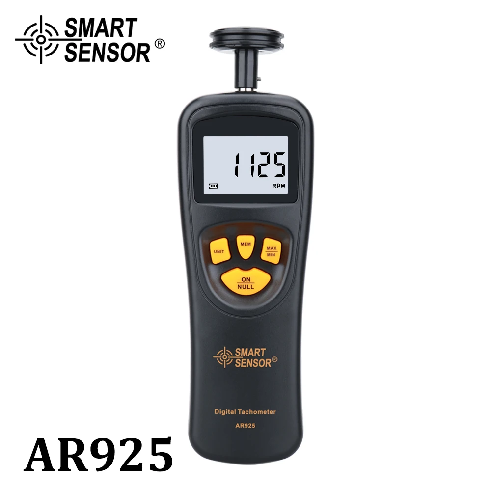 Tacômetro Digital Contato Tacômetro Medidor Rpm Tacômetro Digital de Velocímetro do Motor 0.0519999.9 m Min 0.519999rpm Sensor Inteligente Ar925 Instrumentos de medição de velocidade
