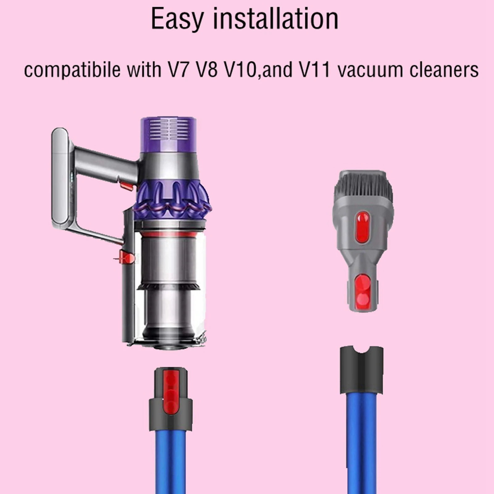 Расширение палочка Quick Release Замена трубки для Dyson V 7 V8 V10 V11 Аккумуляторный палка