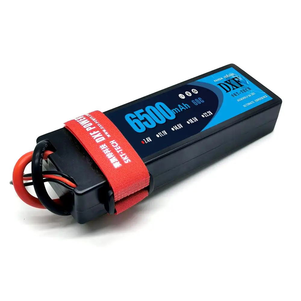 Жесткий Чехол для аккумулятора DXF 2S 7 4 V 6500mAh 60C макс. 120C Deans/T XT60 XT90 XT90S TRX 2 шт.