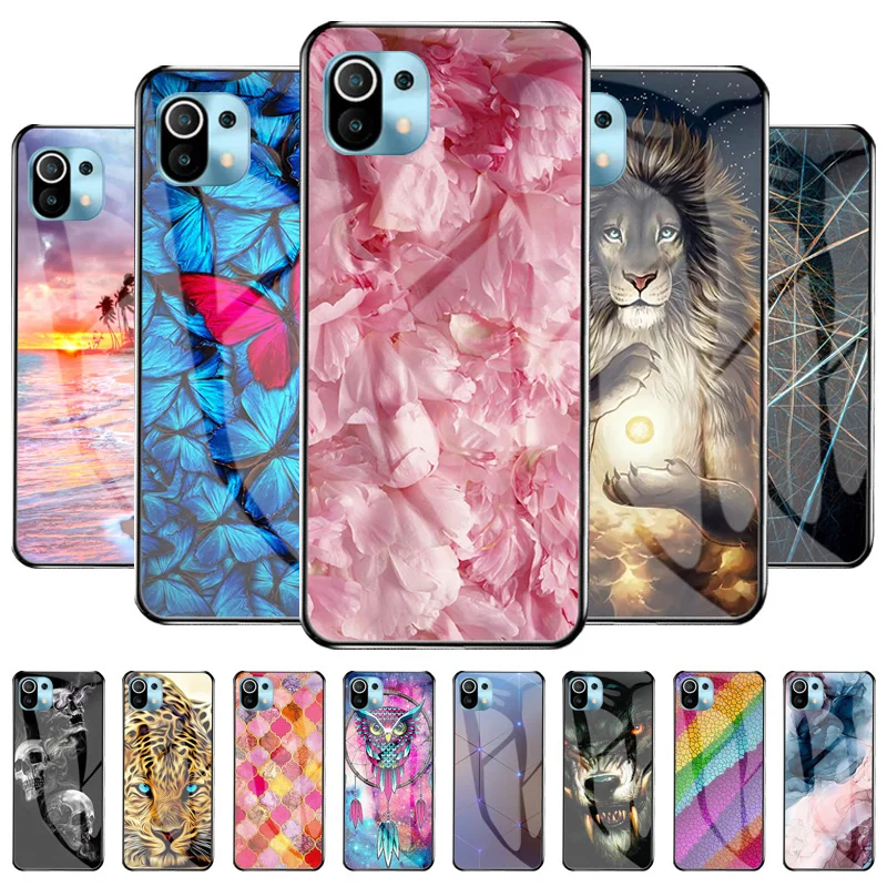 

Xiaomi Mi 11 Lite Case For Xiaomi Mi 11 11i Mi11 T Pro Protective Glass Back Cover For Xiaomi Mi 11T 10T Lite 10S Coque Bumper