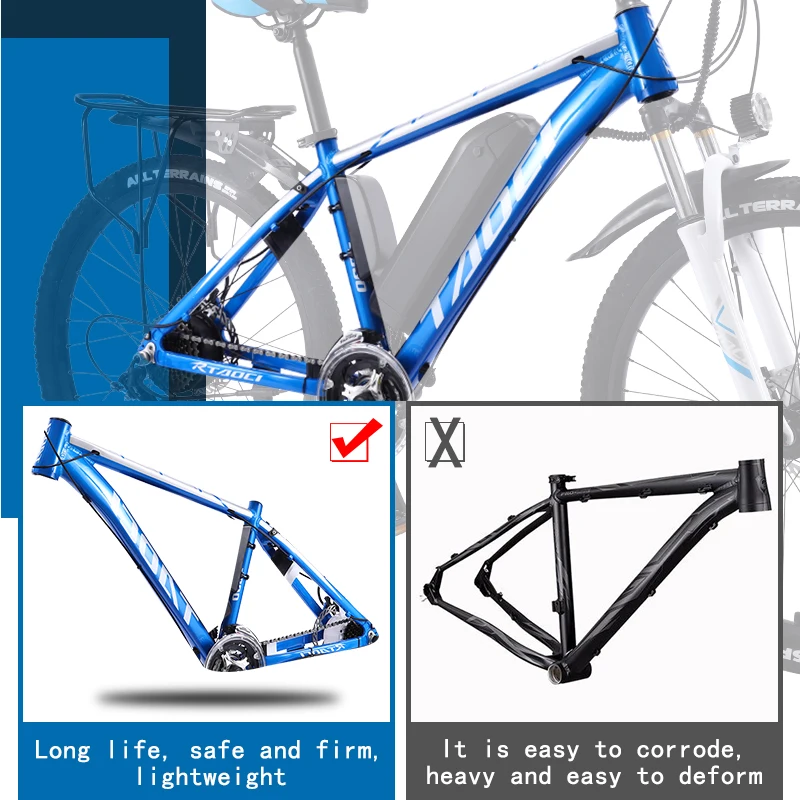 

26 Inch Electric Bike Electric mountain Bicycle Lithium Battery E-bike 27 speed Aluminum alloy ebike350W36v13ah Factory Directly