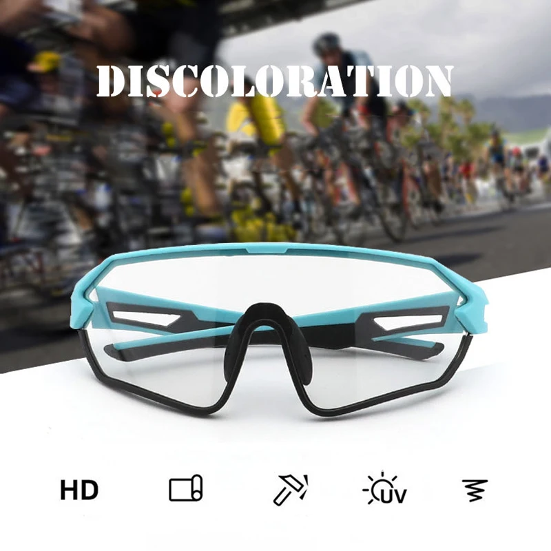 

Mootoro Outdoor Sports Sunglasses Intelligent Photosensitive Color Changing Cycling Glasses Dust-Proof Fashion Ridding Glasses