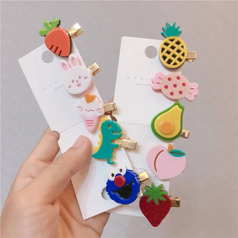 Детские Модные Фруктовые аксессуары для волос Мультяшные милые фотообои девочек