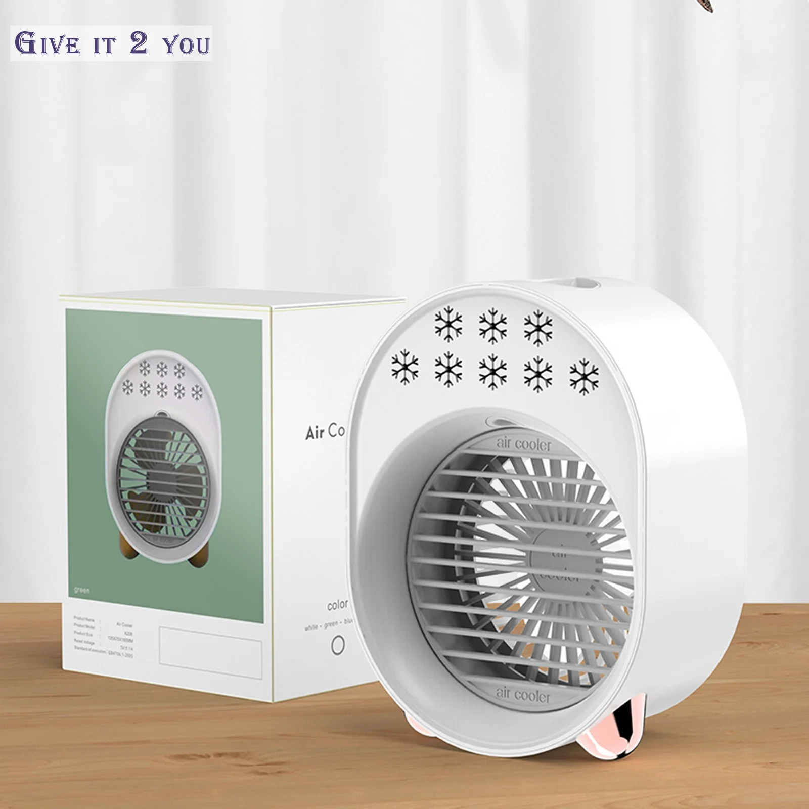 

New Air Cooler Household Air Conditioning Fan Desktop Small Spray USB Interface Air Conditioner Humidifier Air Cooler Fan #4