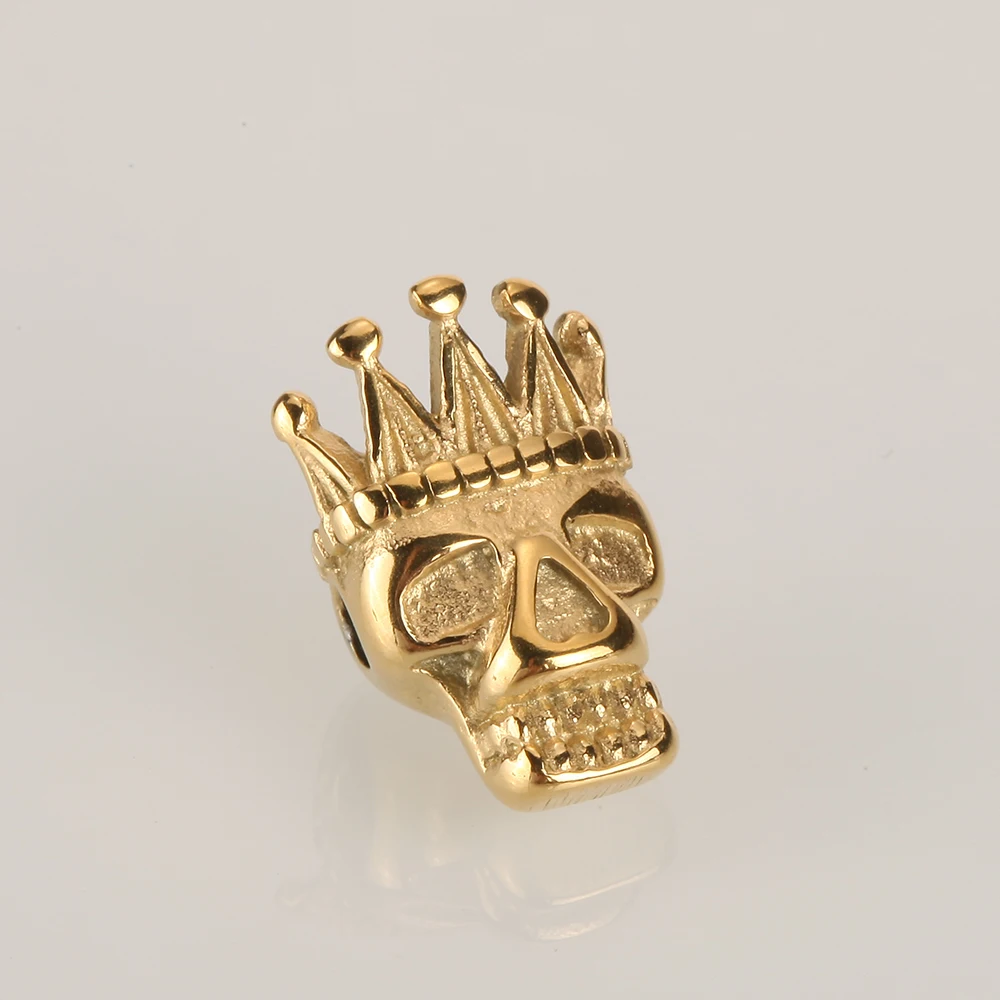 Бусины в виде черепа для изготовления ювелирных изделий разделительные бусины