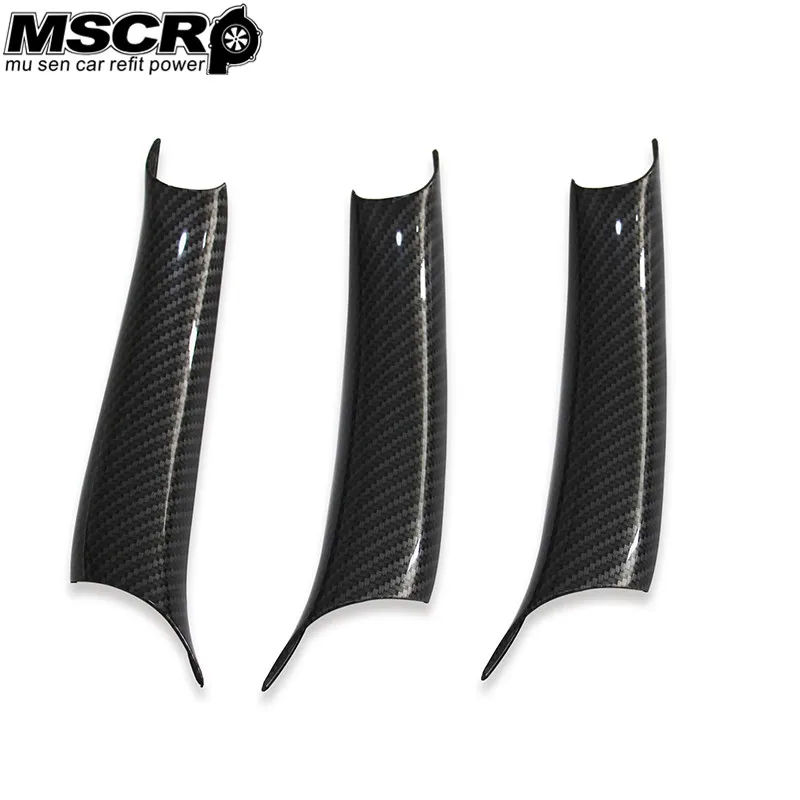 

1 PCS Car Styling Interior Carbon Fiber Texture Door Pull Handle Protective Cover Trim For BMW X5 X6 F15 F16 2014-2018