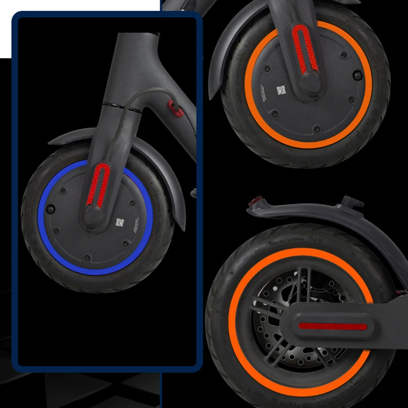 

Ступицы колеса скутера Защитная Светоотражающая наклейка для электрического скутера Xiaomi Mijia M365 Pro, запчасти для скутера M365