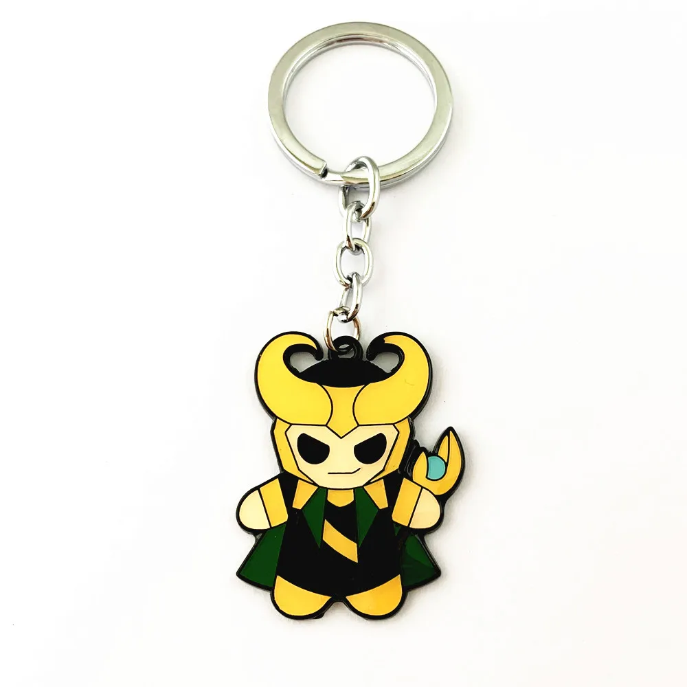 

HBSWUI Superhero Loki Helmet Keychain High Quality Classic TV Movie Metal Fashion Jewelry Cosplay Woman/Boy Gift