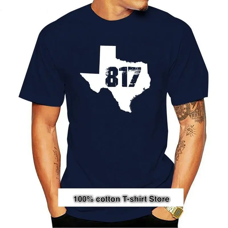 

Новая мужская футболка, новая женская футболка с длинным рукавом, женская футболка с длинным рукавом, военный код Техаса, 817 год, camiseta