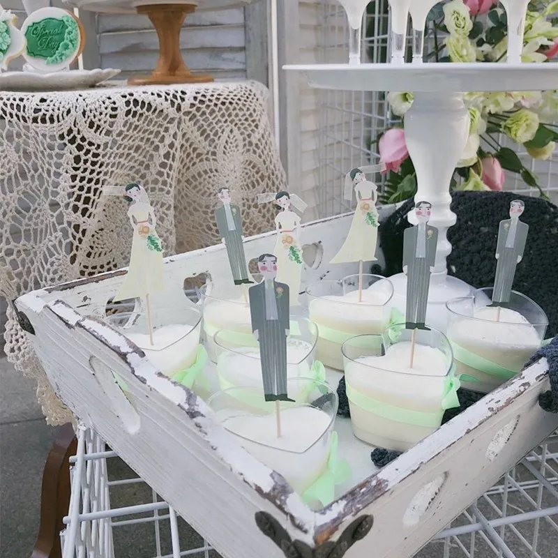 Одноразовые пластиковые формочки для десертов свадебной вечеринки | Дом и сад