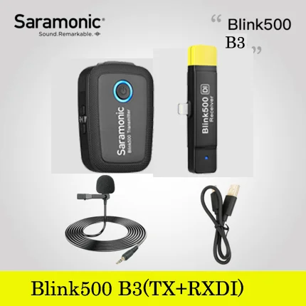 Saramonic Blink 500 Series B1 B2 B5 B6 2,4 ГГц Двухканальный беспроводной микрофон с петличный Blink500 VS RODE wireless go - Цвет: Blink500 B3