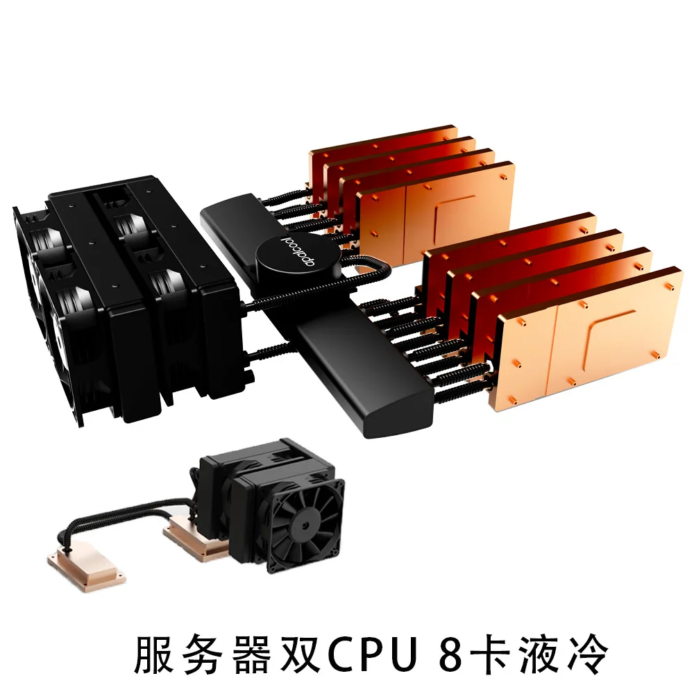 Процессор 4U для сервера с водяным охлаждением графический процессор двойного