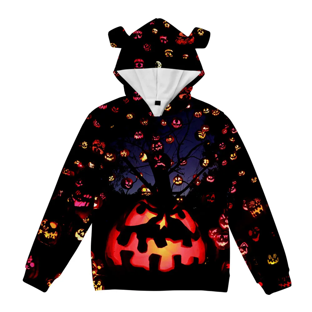 

New All Hallows Day Pig Ear Hooded Sweatshirt Women/Men Clothes Casual Hoodie Sweatshirt FY00451X08