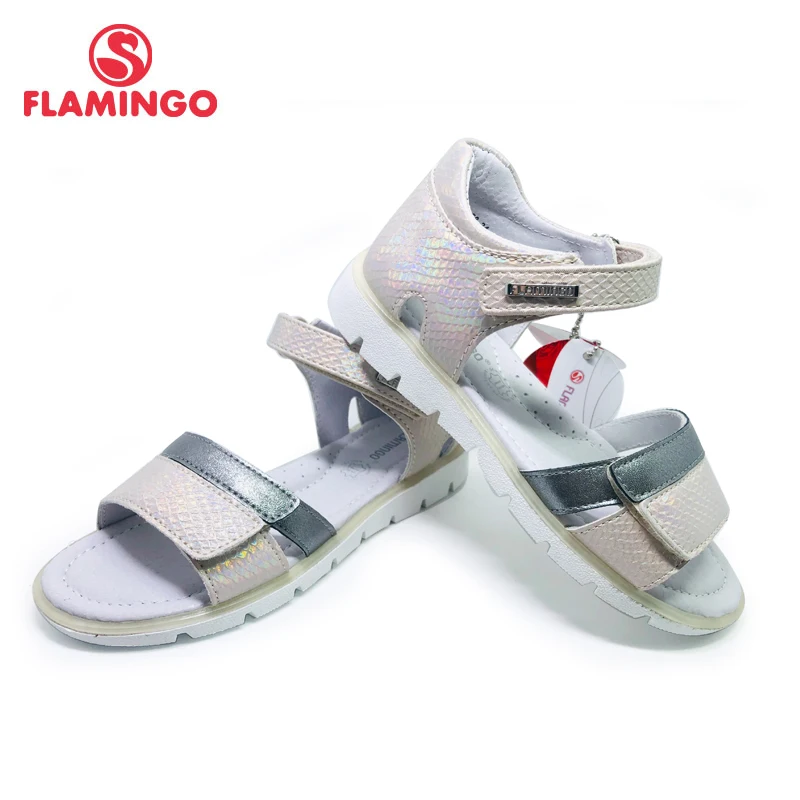 Летние детские сандалии с принтом Фламинго 2020 повседневные туфли принцессы на