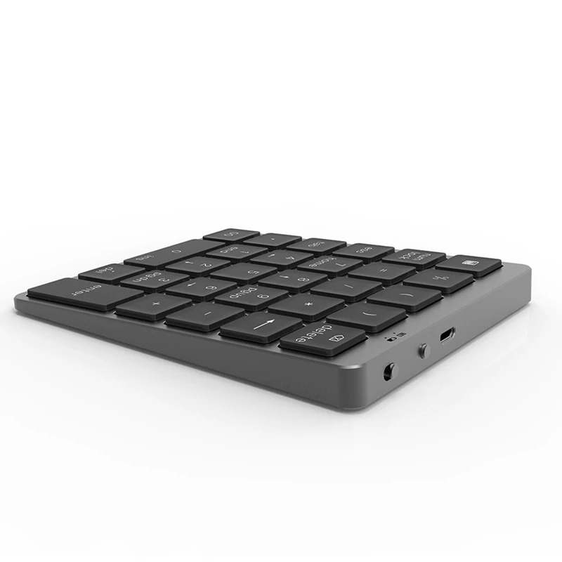 N960 Bluetooth клавиатура Алюминий 28 клавишная зарядка через USB ультра тонкий