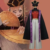 anime demon slayer kimetsu no yaiba cosplay costumes upper moon two douma kimono suit and wig disfraz de halloween para mujer