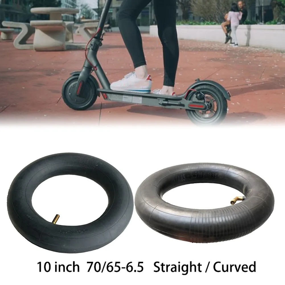 

70/65-6.5 Rubber Inner Tube Tire Tyre For -Xiaomi Ninebot Electric Scooter Accessories 10 Inch With Straight/Curved Nozzle