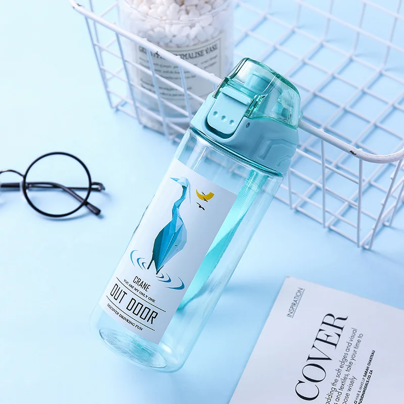 500 мл бутылка для воды портативные мои бутылки женщин девушки открытый Фламинго