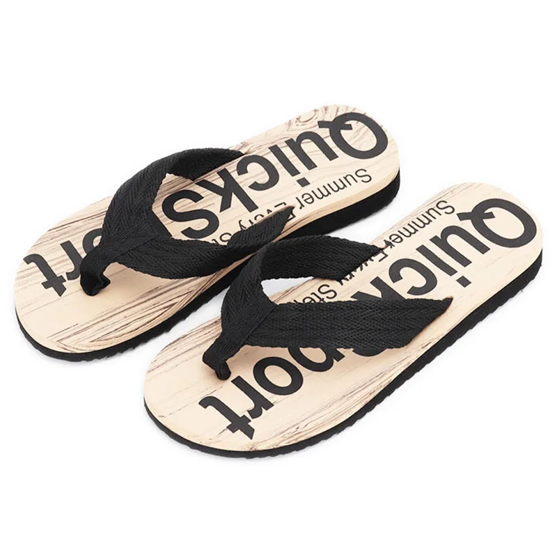 

Summer Men Slippers Outdoor Non-slip Flat Sole Male Flip-flop Light Weight Basic Sandals Frbaic Lace Soft Men Shoes