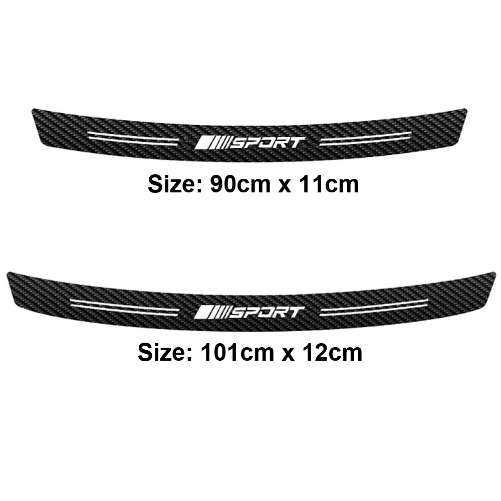 Углеродного волокна шаблон спортивный автомобиль Задний бампер протектор