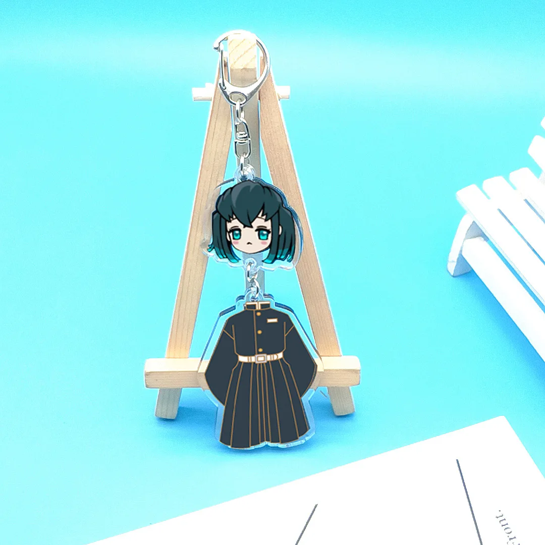 Демон убийца акриловый брелок призрак пожаротушения кулон двери древесного угля