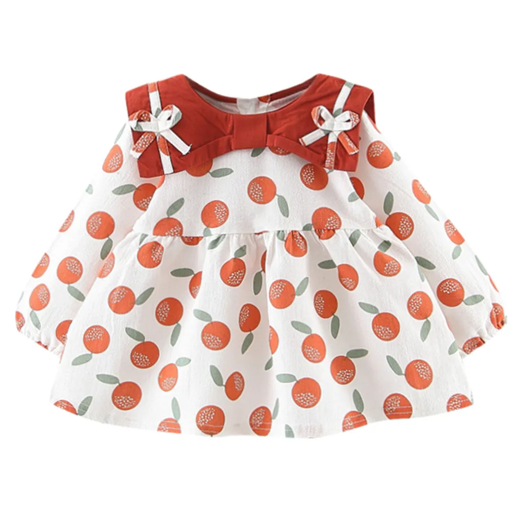 С длинным рукавом для девочки на 1 год детское платье дня рождения от 0 до 2 лет