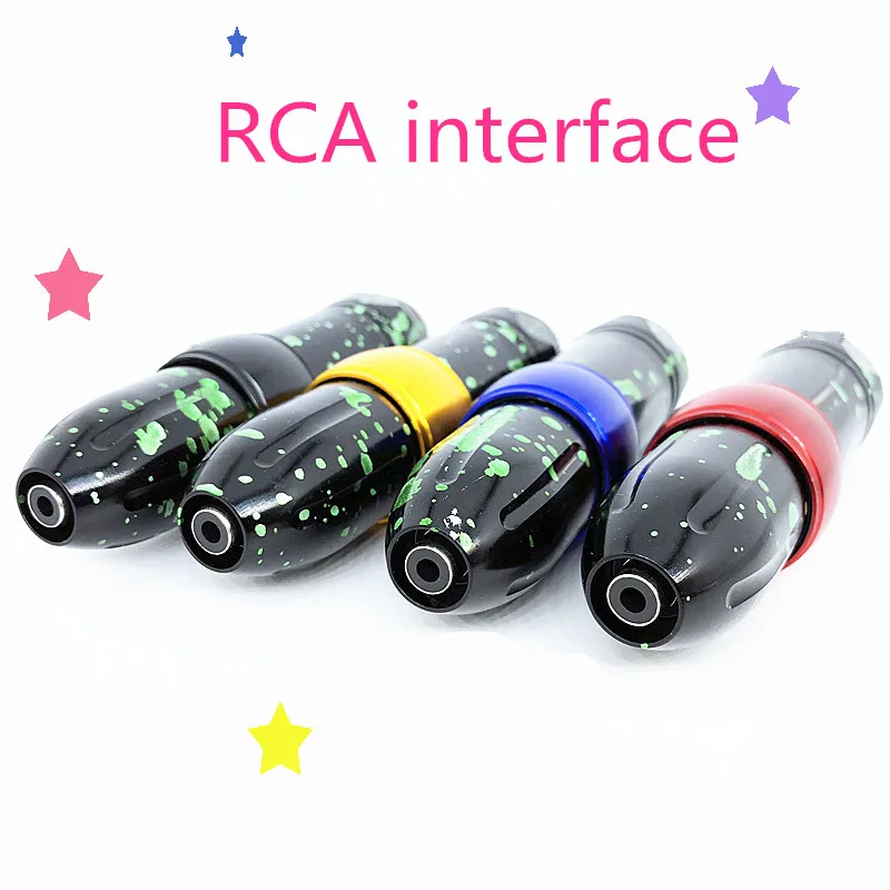 Customizable Logo Tattoo Pen Rotary Tattoo Machine with RCA Cord Permanent Makeup Machine Tattoo Gun with Strong Tattoo Motor