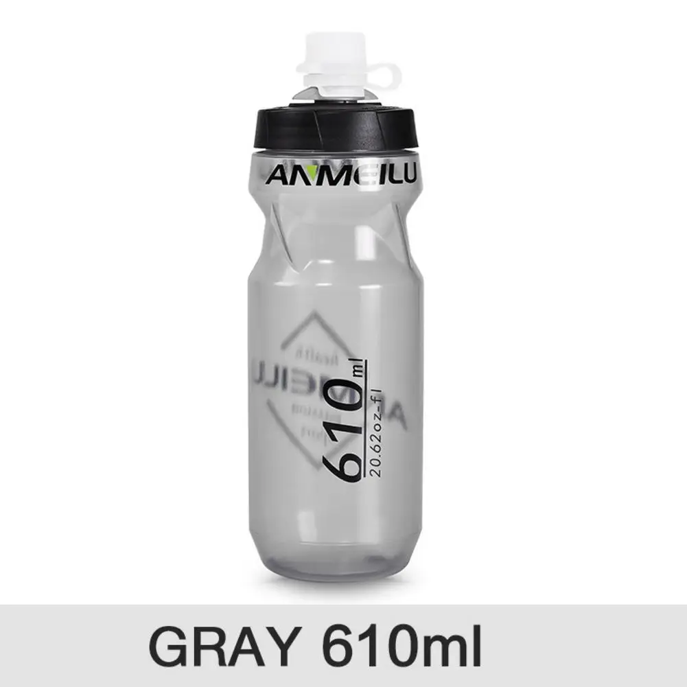 610ml gray 610/710 мл MTB велосипедная фляга для воды герметичное сжатое оборудование бутылка для велосипеда горный велосипед мотоциклетные Кемпинг спорт - Цвет: 610ml gray