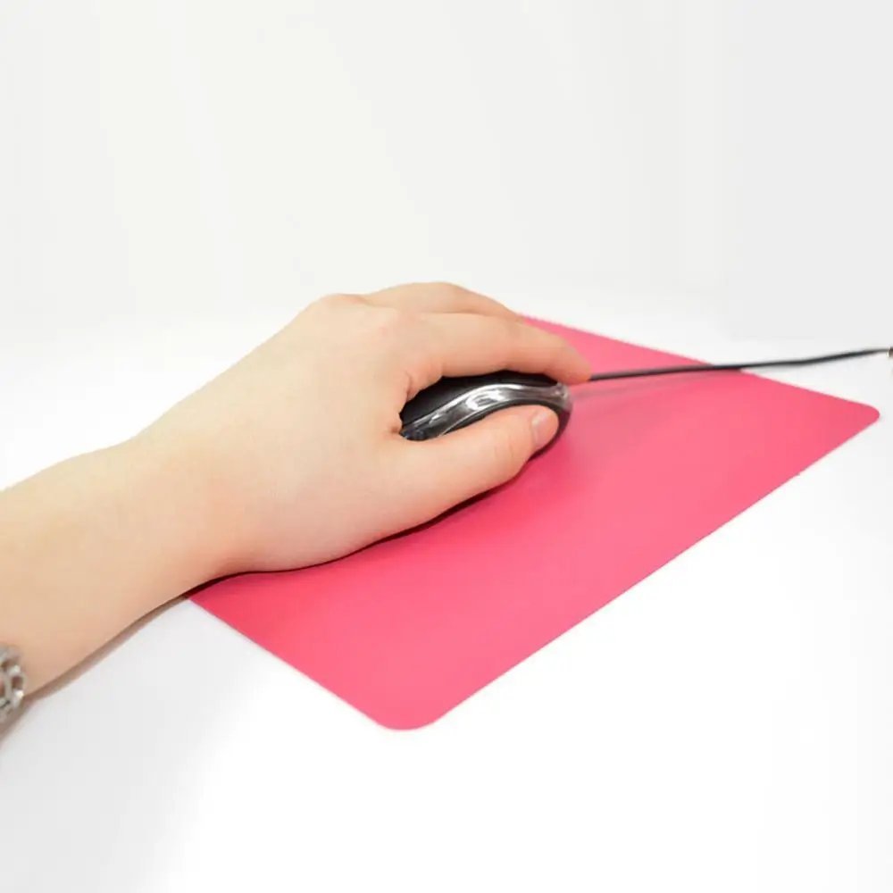 

21.5 x 17.5cm Gaming PC Laptop Mouse Pad Anti-Slip Solid Color Rectangle Mat