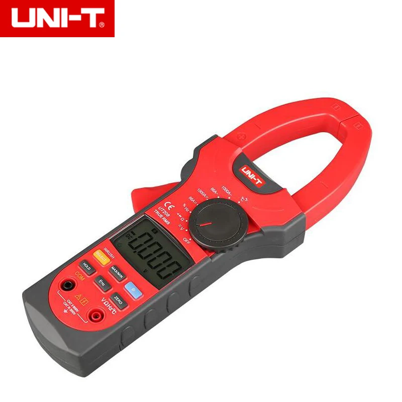 UNI T UT208 ЖК зажим Цифровой мультиметр AC DC Напряжение Amp Ом Темп тестер|digital multimeter ac