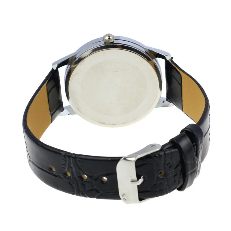 

Reloj de pulsera clsico de cuero para hombre, crongrafo electrnico de cuarzo de Nmero romano, clsico, informal, J15