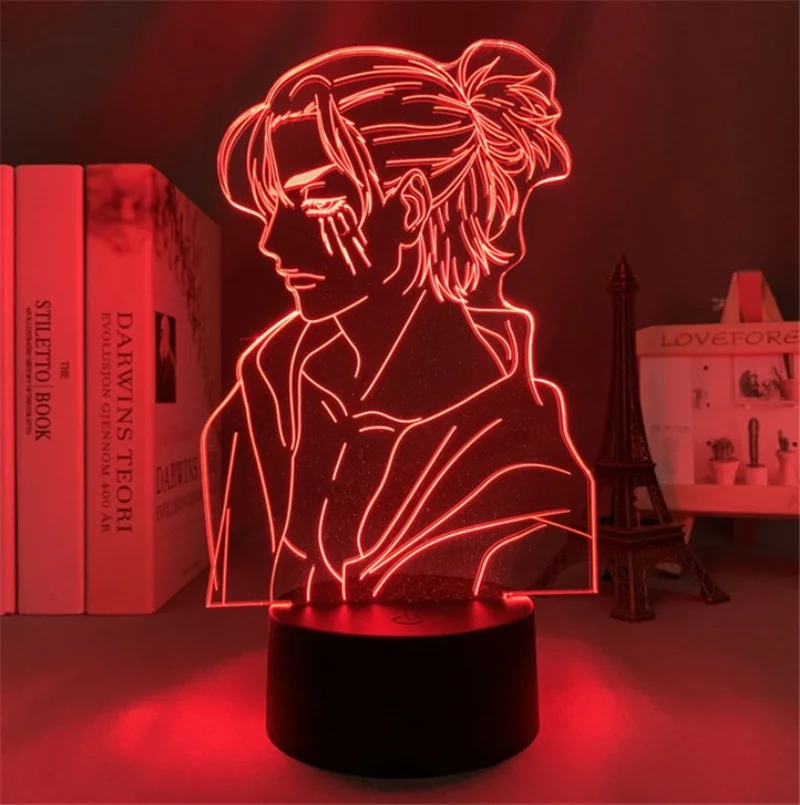 3D Lamp Led Night Light  Cartoon kids   Japanese Manga Anime Friendship Comic Sensor Lamp nightlight images - 6