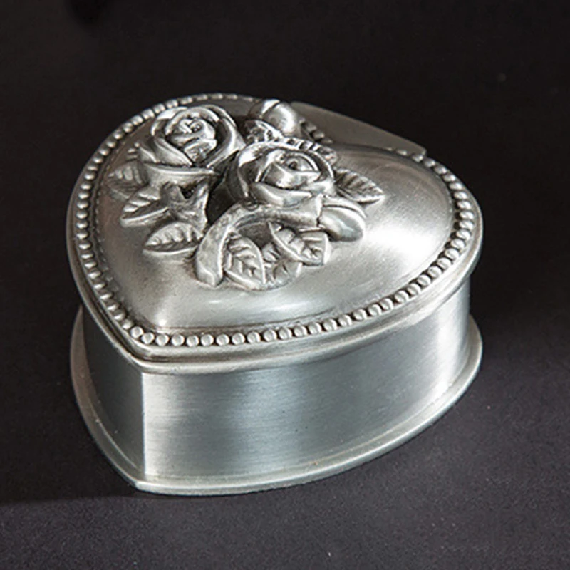 Шкатулка для ювелирных изделий в винтажном стиле форме сердца Классический