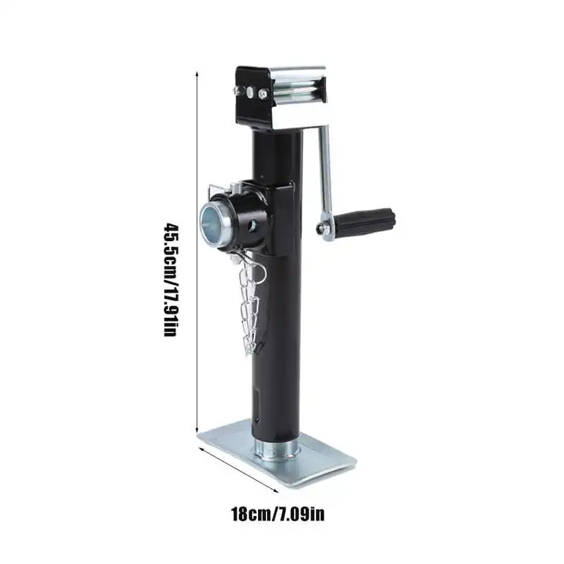 

Tool Accessories 2pcs 1000kg Trailer Jack Pipe Mount Side Wind Drop Leg Lifting Tools