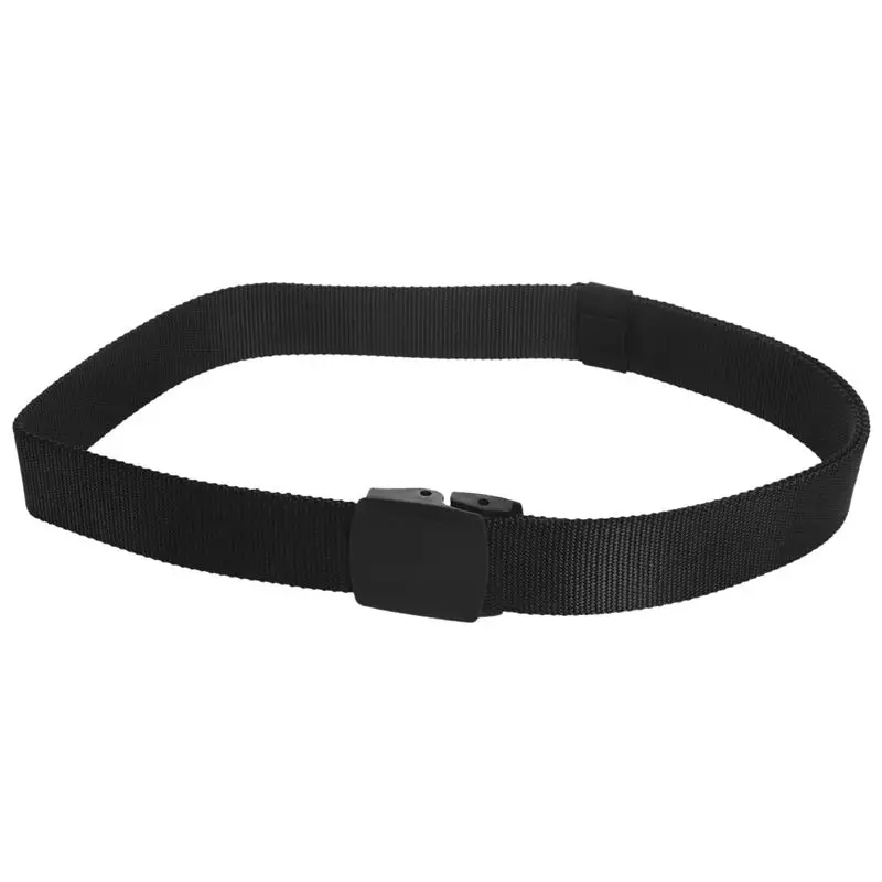 Мужская Мода Спорт на открытом воздухе нейлон пояс Холст Веб-ремень черный |