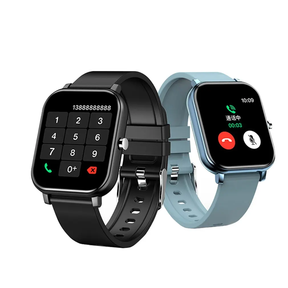 

H20 Wireless Smartwatch Sport Fitness Call Bracelet Heart Rate Full Touch Square Bracelet Clock For Men Women