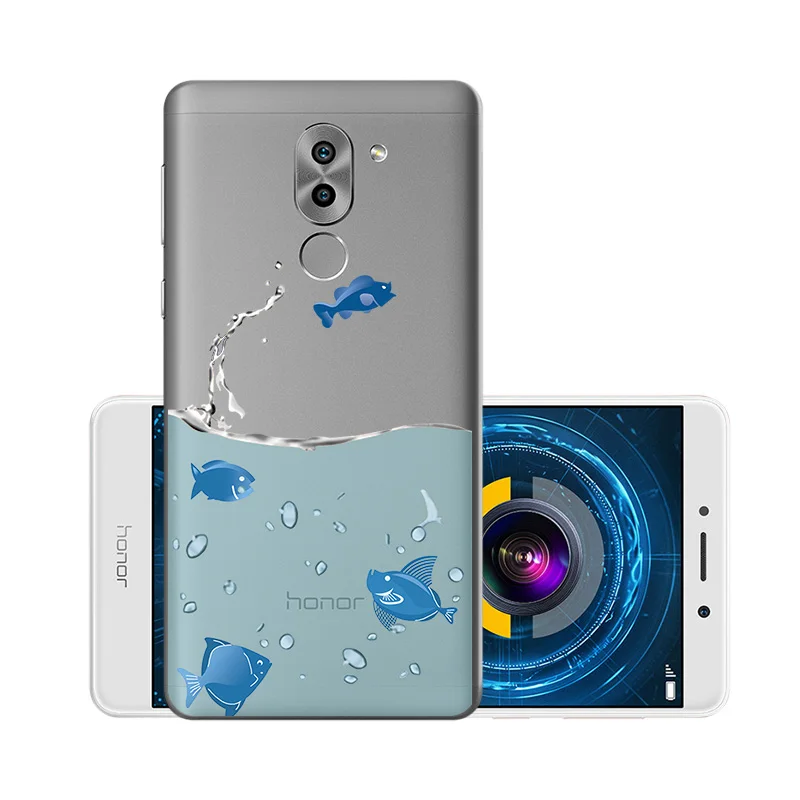 W026 Мягкий чехол из ТПУ, чехлы для huawei Honor 6X, силиконовый прозрачный чехол для huawei GR5, BLL-L21 BLN-AL10 Honor6X mate 9 Lite - Цвет: W026