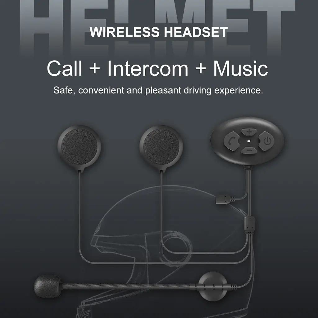 

Bluetooth-гарнитура для мотоцикла DK12 с внутренней связью, Комплект универсальных микрофонных систем связи